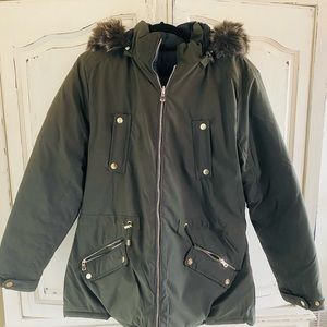 🌿Forest Green Ralph Lauren Reversible Winter Coat